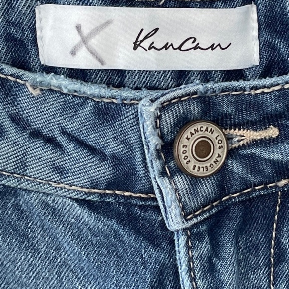 Kancan 90s Distressed Wide Leg Jeans Boyfriend High Waisted - Picture 7 of 11